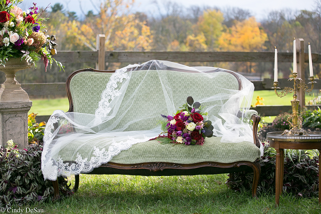 bridal bouquet; fall colors