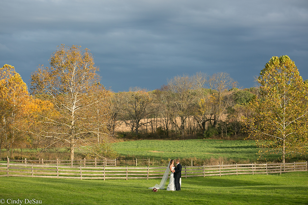 bride and groom scenic hills